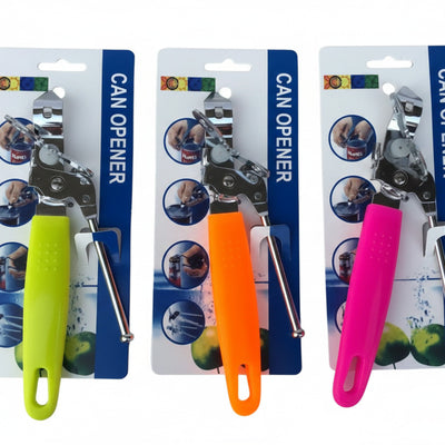 Manual Can Opener with Steel Cutting Wheel