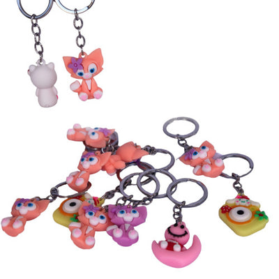 Colorful Cartoon Keychain Collection
