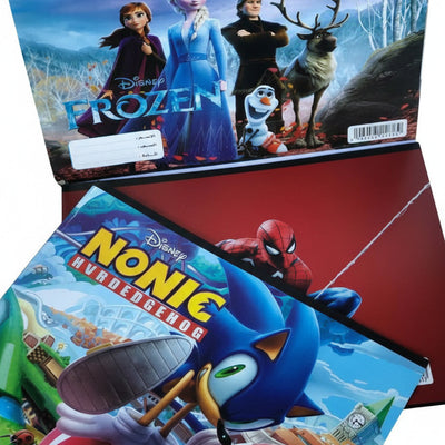 Deluxe multi-character sketchbooks for students