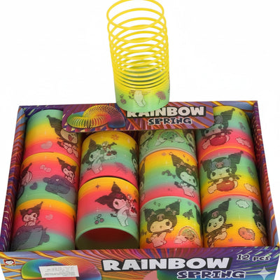 Cartoon Characters Rainbow Spring