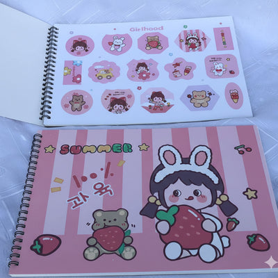 Wire drawing book (large size) with stickers