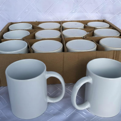 Premium White Ceramic Sublimation Mugs Ready for Custom Printing