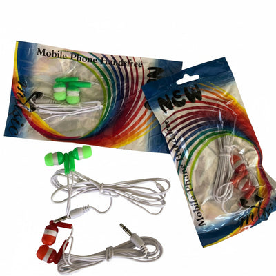 Premium wired earphones, clear sound and superior comfort (multi-colored)