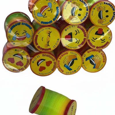Rainbow Emoji Slinky – Colorful Magic Spring Toy