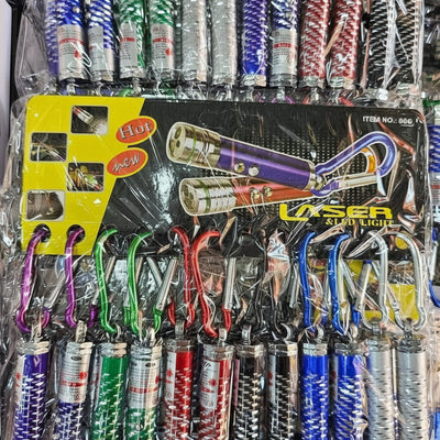 2-in-1 Laser Pointer & LED Flashlight Keychain