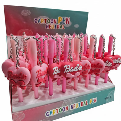 Barbie Heart Charm Pens
