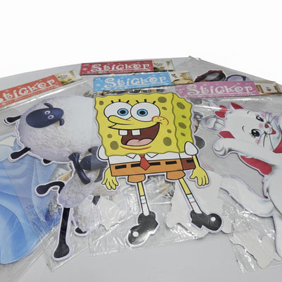 Large Cartoon Character Sticker Set